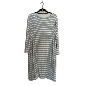ACCEPTING ALL OFFERS! Amazon soft striped dress XXL Grey white